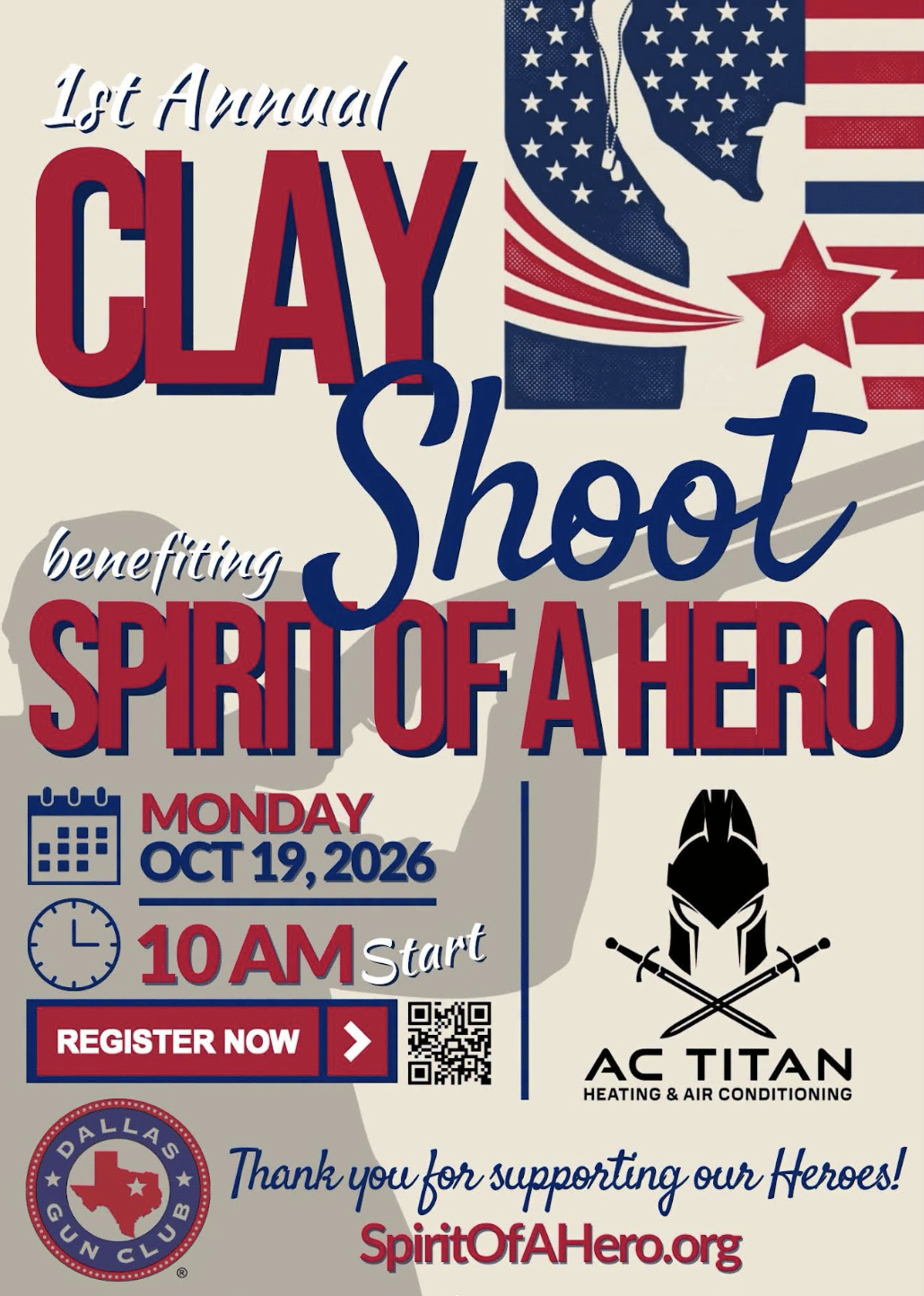 Clay Shoot Spirit of a Hero